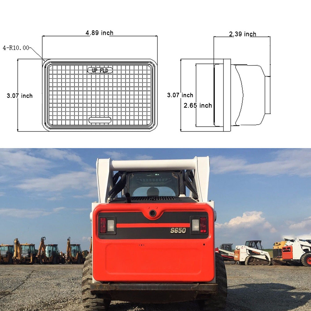 Rear Backup Light Bulb 6661353 12V Tail Lamp Replace Part Number 9829523 6661353 Compatible with Bobcat Skid Steer Loader 553 751 753 763 ++