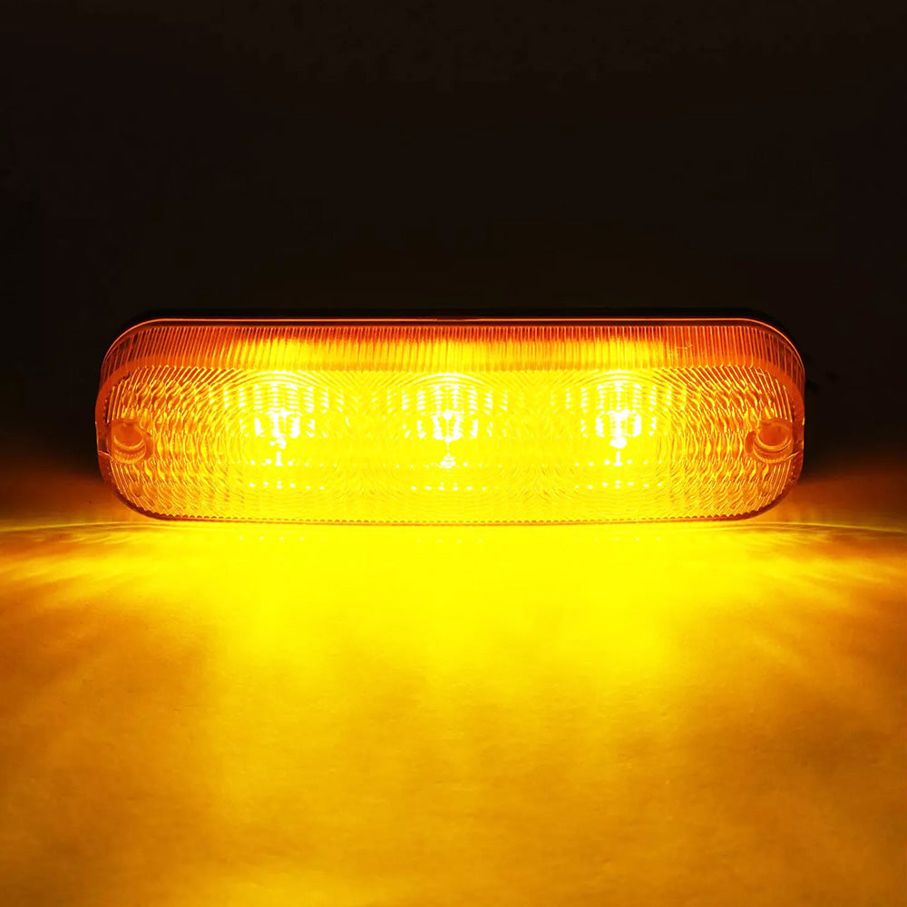 2Pcs Tractor Warning Lights Led Amber Beacon Lights 12V Compatible with John Deere OEM Part No. AR60250 22-665T1 60-6246T1 A187626 20-1950T91 22665T1 606246T1