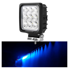 27W LED Tractor Sprayer Boom Lights Blue Spot Beam 12V Signal Fog Light 4.25 Inch for Agricultural Vehicles