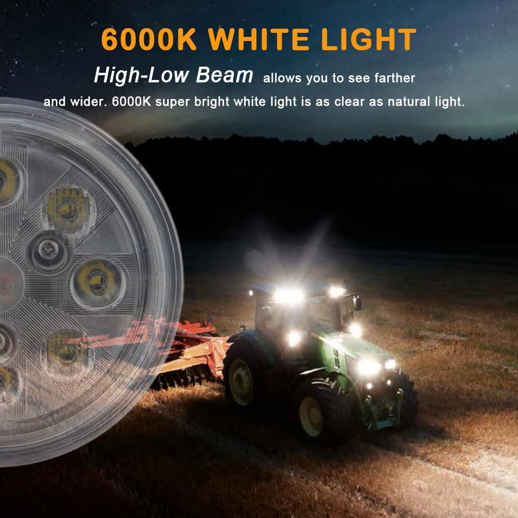 Par 36 40W Hi-lo Beam LED Work Light Tractor LED Sealed Round Light