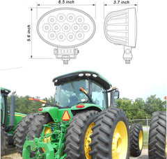 6.5inch 65W LED Tractor Lights Flood Oval Lights Offroad Light For John Deere 4010 4230 4430 3010