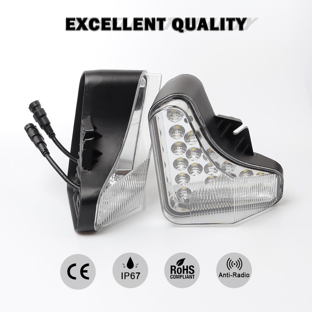 LED Headlight Kit 7251341 7251340 For Bobcat A770 S450 S510 S530 S550 S570 S590 S595 S630 S650 S740 S750 S770 S850 T450 T550 T590 T595 T630 T650 T740 T750 T770 T870