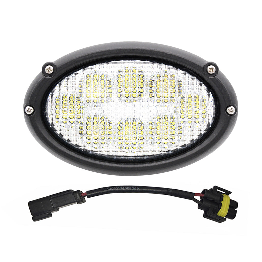 40W Oval LED Work Light 71413085 71413086 71413087 71413088 Flood Cab Unloading Light, 3400 Lumens Compatible With Challenger Combine Fendt Combine Gleaner Combine Massey Ferguson Combine